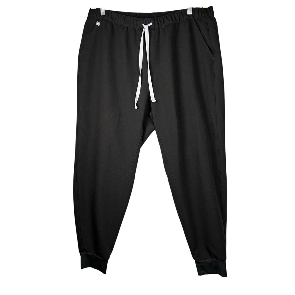 FIGS Mens Tansen Jogger Scrub Pant‎ Black Size XL/Short 5 Pockets Elastic Waist